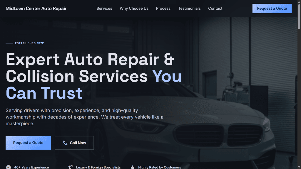 Midtown Center Auto Repair (Concept Blueprint)