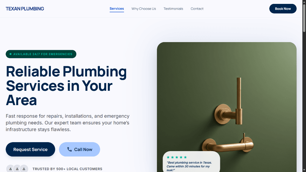 Texan Plumbing (Concept Blueprint)